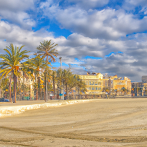 Vilanova i la Geltrú és una encantadora ciutat costanera amb amplíssimes platges de sorra daurada que s'estenen a la vora de les aigües blaves i cristal·lines del mar Mediterrani. El seu casc antic, amb carrers empedrats i edificis de façanes color pastel, és un laberint d'història i cultura que et transporta a temps passats mentre gaudixes d'una vista panoràmica des d'un far que vigila silenciosament la costa. --photo