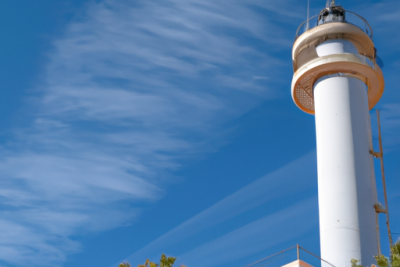 The Torredembarra Lighthouse stands as a maritime landmark offering panoramic views of the coast. It's a serene spot for enjoying coastal vistas.
