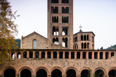 The Santa Maria de Ripoll Monastery in Ripoll is a masterpiece of Romanesque architecture, housing a museum and a rich history that dates back to the 9th century.