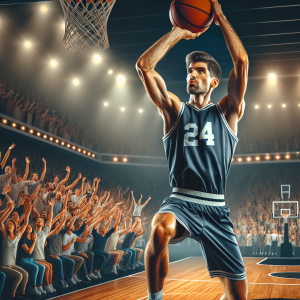 Marc Gasol, anotando una canasta en el square garden